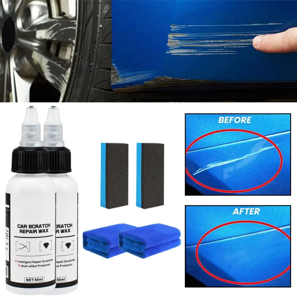 50ML Nano Car Scratch Remover With Twol Car Detailing Nano Repairing Coating Wax Polishing Auto Body Paint Polisher For Car B7B0