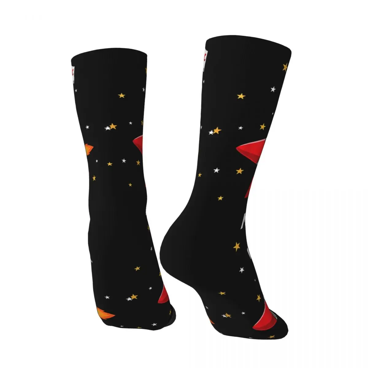 Awesome Men's Socks Vintage Harajuku Amc To The Moon Street Style Novelty Casual Crew Sock