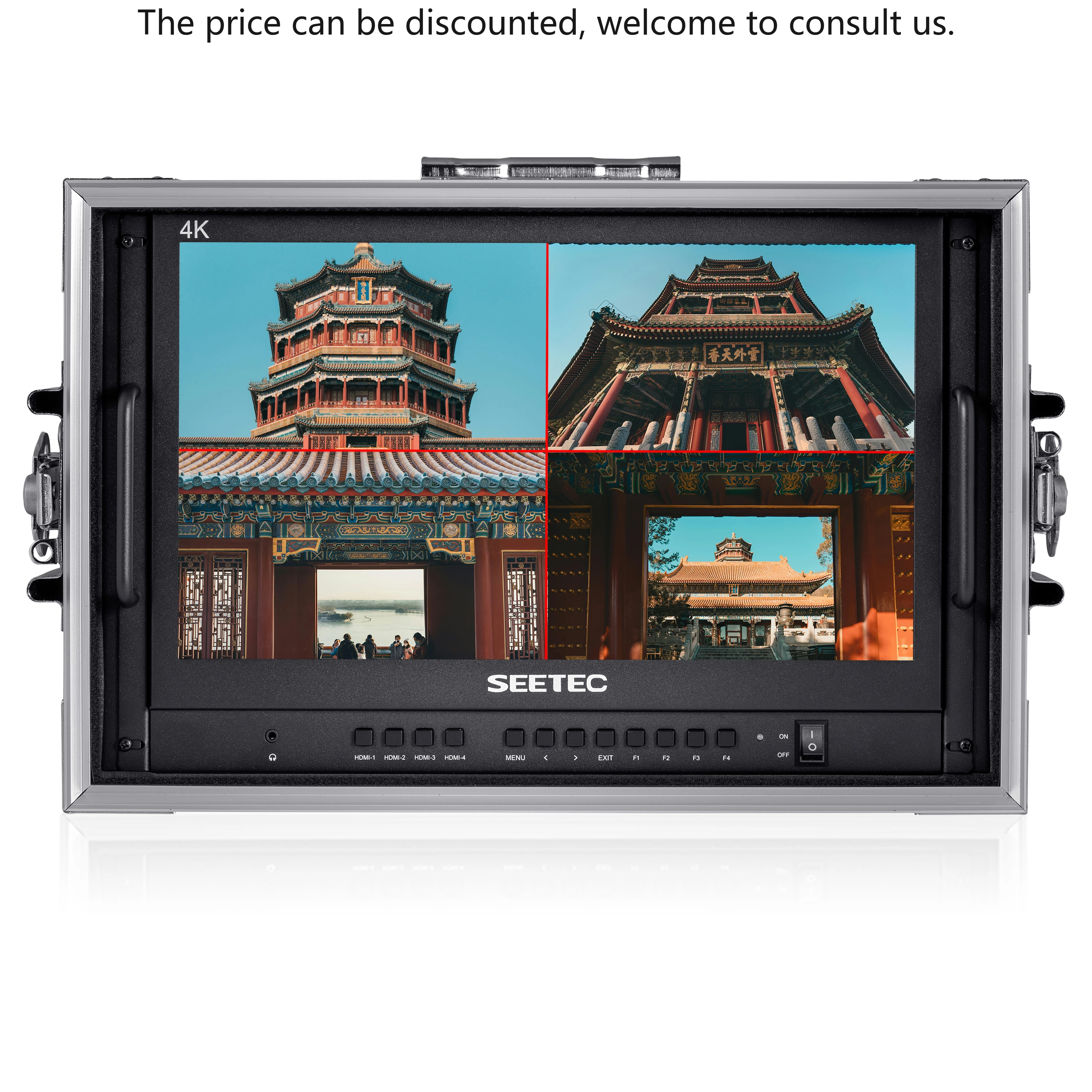 

SEETEC 15.6" ATEM156-CO 4K Director Monitor Factory Direct Multiview HDMI/3G-SDI Portable Case For Live Production