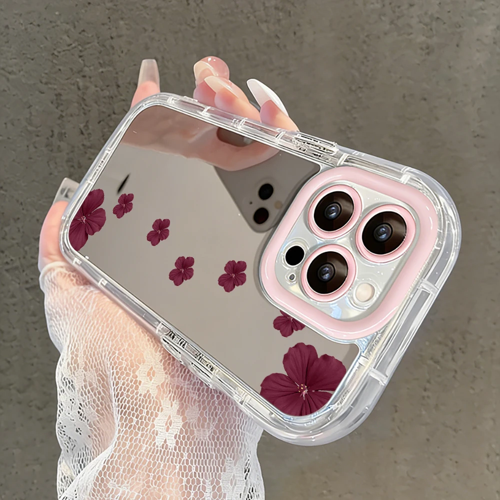 Kristall-Apfelmuster Air Cushion Spiegel-Handyhülle für iPhone 17 15 14 16 Pro Max 13 12 11 Pro X XR XS MAX 7 8 Plus 17Air Cover – Detail 18