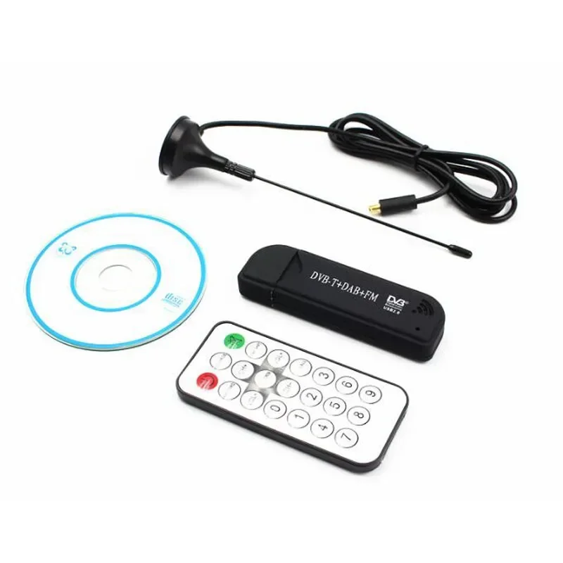 

USB 2.0 Digital DVB-T SDR+DAB+FM HDTV TV Tuner Receiver SDR TV Stick Dongle RTL2832U + FC0012 Real Time Digital Video Recording