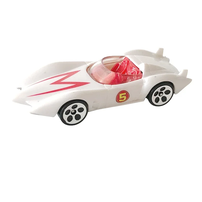 Diecast Racing Sports Cars Modelo, Speed Wheels, Racer, MACH 5 GO, Die Cast, 1:64, Liga de veículos de brinquedo, Colecionáveis, Ornamento,