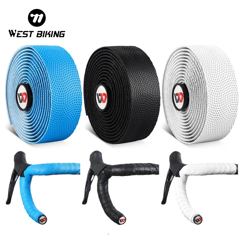 

WEST BIKING Colorful Bicycle Handlebar Tapes EVA+PU Soft Non-Slip Shock Wear-Resistant Cycling Strap MTB Road Bike Accessories