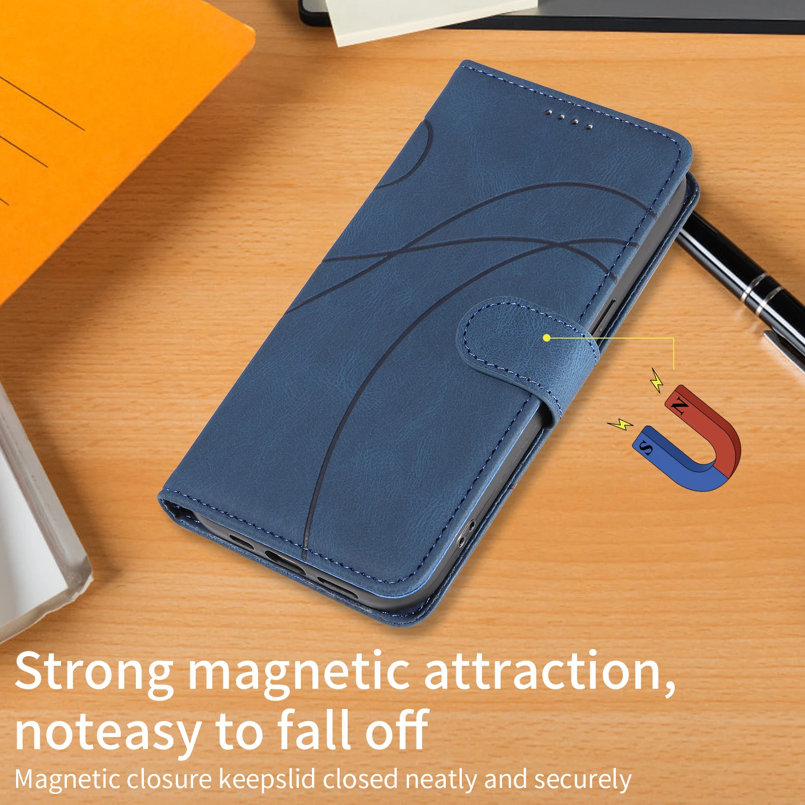 Portfel skórzany z klapką magnetyczną do telefonu Xiaomi Poco X7 X6 X5 X4 Pro 5G X3 NFC GT M7 M6 4G M5S M4 M3 F6 F5 F4 F3 C65 Uchwyt — zdjęcie produktu 6