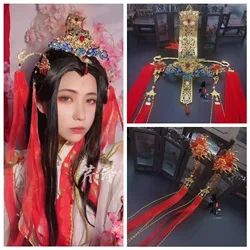 Anime Heaven Officials Blessing Xie Lian Cosplay Headwear Xielian HuaCheng Cosplay His Highness Who Pleased the Gods Headwear