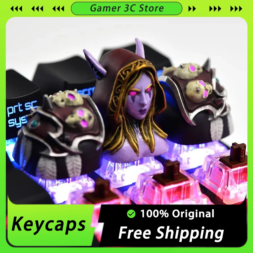 

CKEK 3D Three-dimensional Light Transparent KeyCap Creative Hand-Made Keycaps For Mechanical Keyboard Pc Gamer Accessories Gift