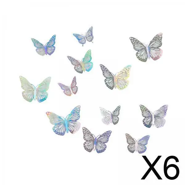 

Removable 3D Butterfly Wall Stickers PVC Decoration Large Size Decals for Party Wedding Room Nursery Home Garden
