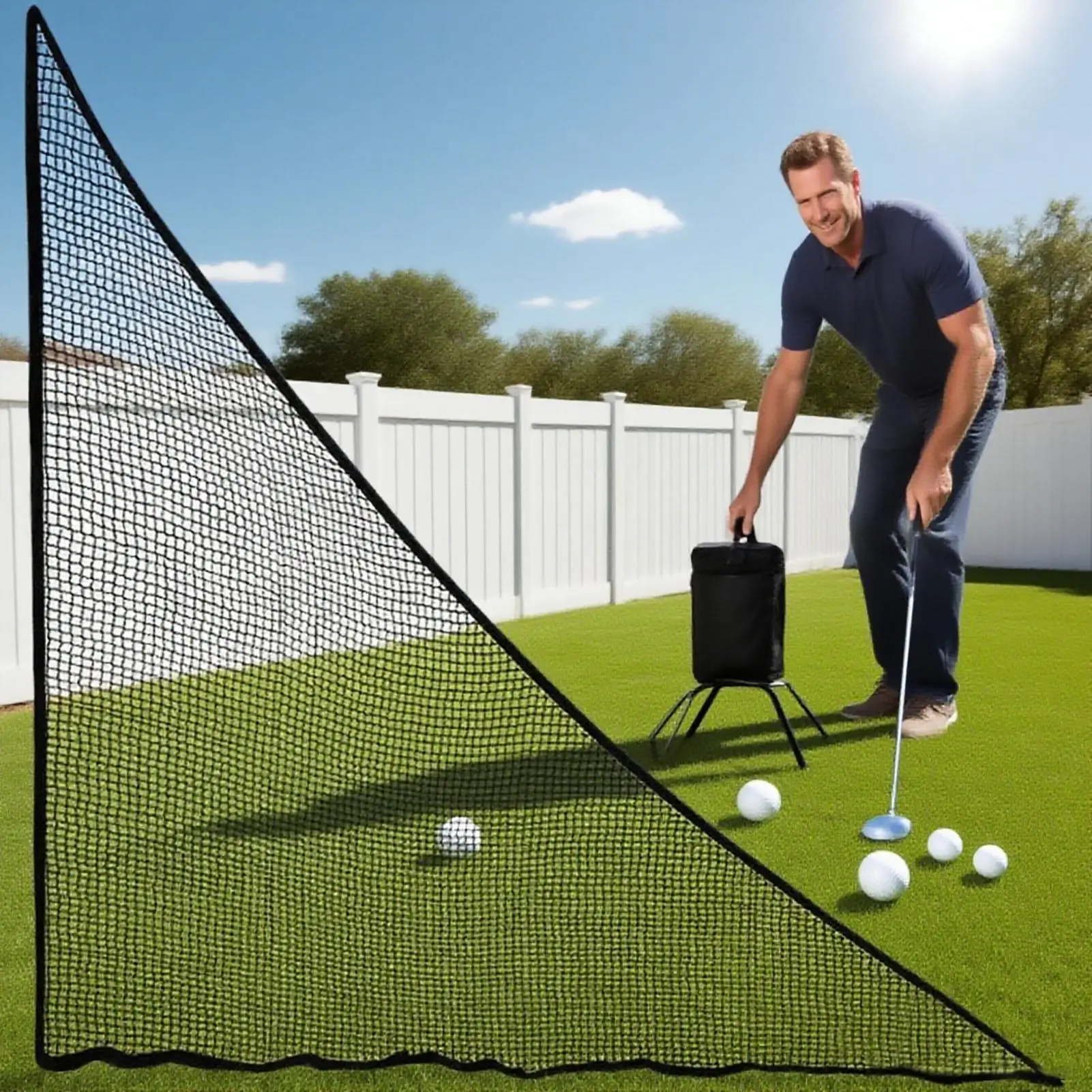 Heavy Golf Hitting Shank Net Practice x 7 ft Sports Gear Accessories for Men Women Golfer