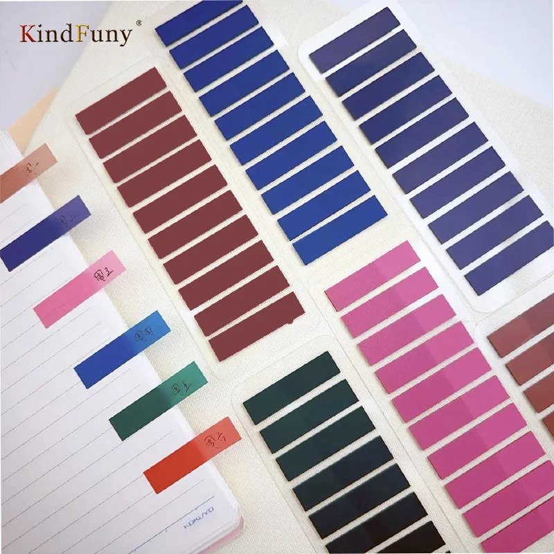 KindFuny 1200Pc Index Tabs Self Adhesive Stationery Markers Transparent Waterproof Sticky Notes Classify Files Flags Posted It