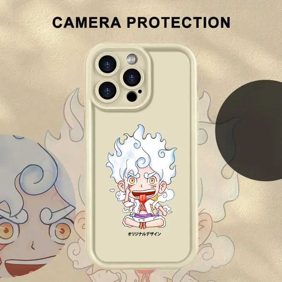 

Cute One Piece Luffy Phone Case for iPhone 16e 17 Air 13 12 11 Pro Max XS Max XR 15 16 14 Plus Soft Shell