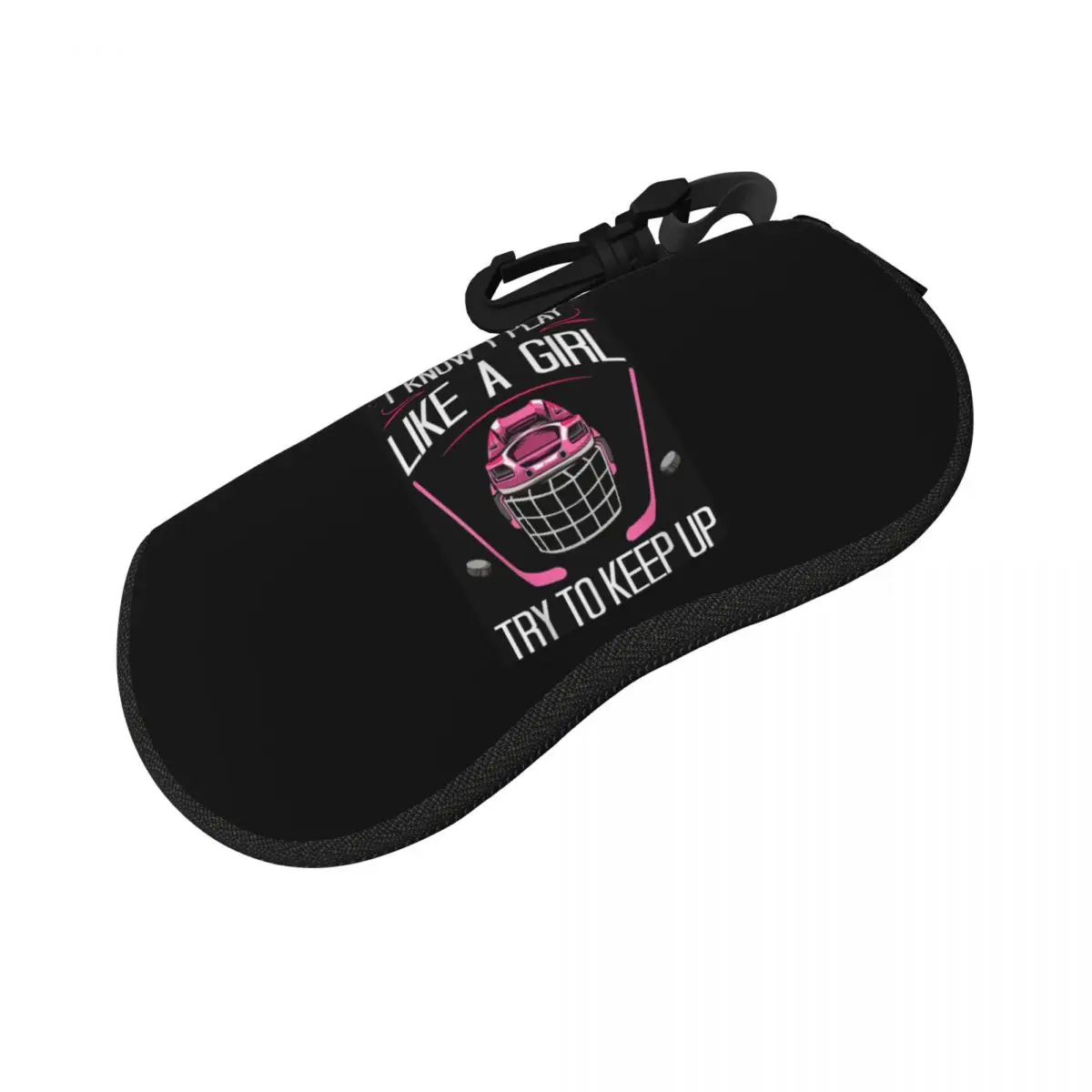 

Field Hockey Novelty Shell Glasses Case Protective Sunglasses Box Women Men Soft Eyeglasses Bag Pouch