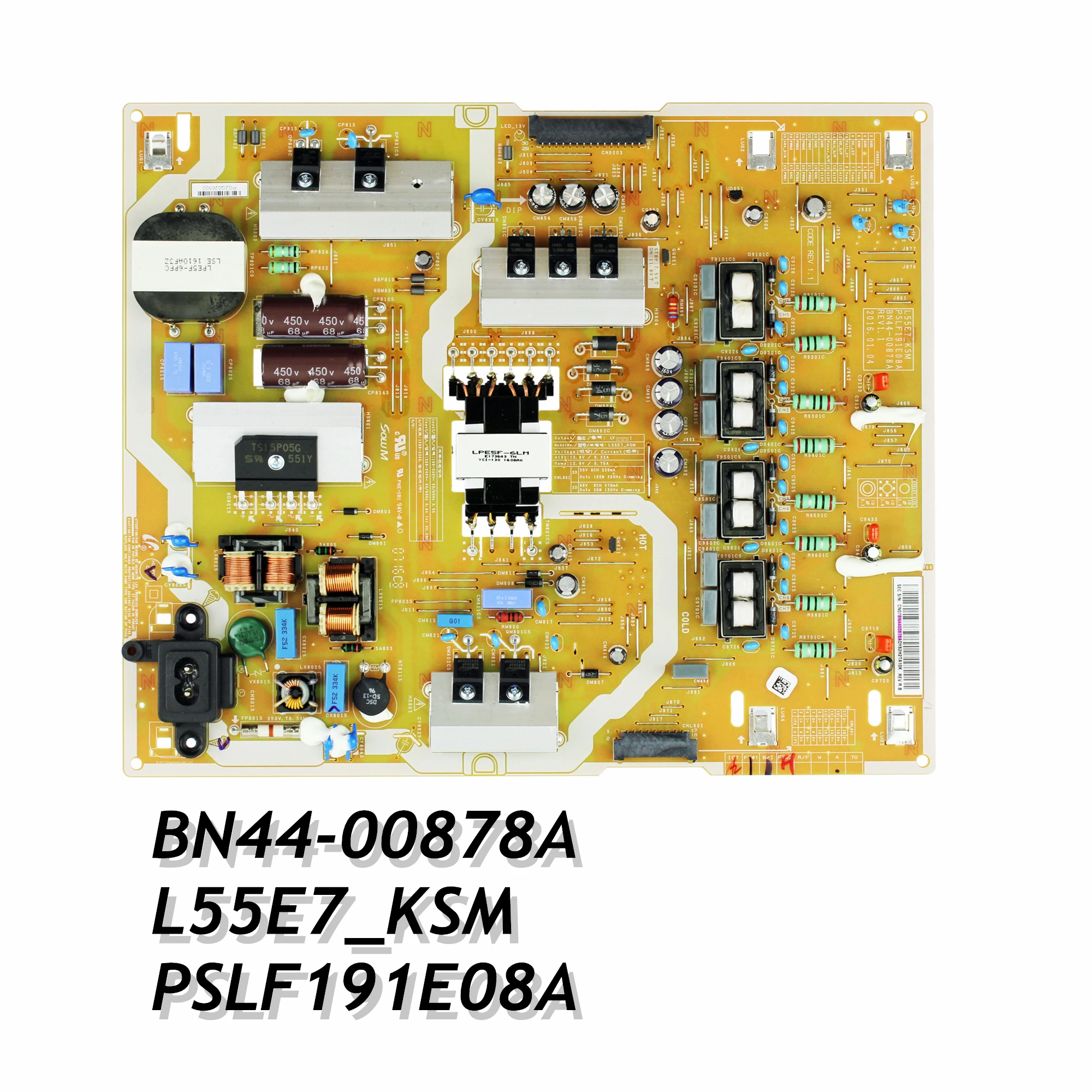 placa de alimentacao de tv bn4400878a l55e7 ksm pslf191e08a un55ks7500fxzx un55ks8000fxza un55ks800dfxza 01