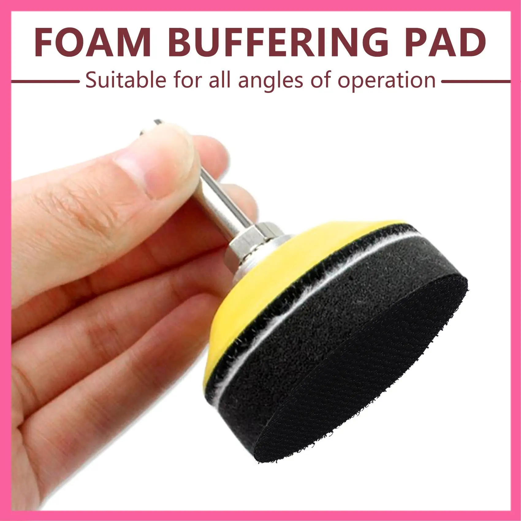 

ABNM 6Pcs 2 Inch Hook And Loop Sanding Pad Sanding Disc Replacement Pad With 1/4 Inch Shank Drill And Foam Buffering Pad