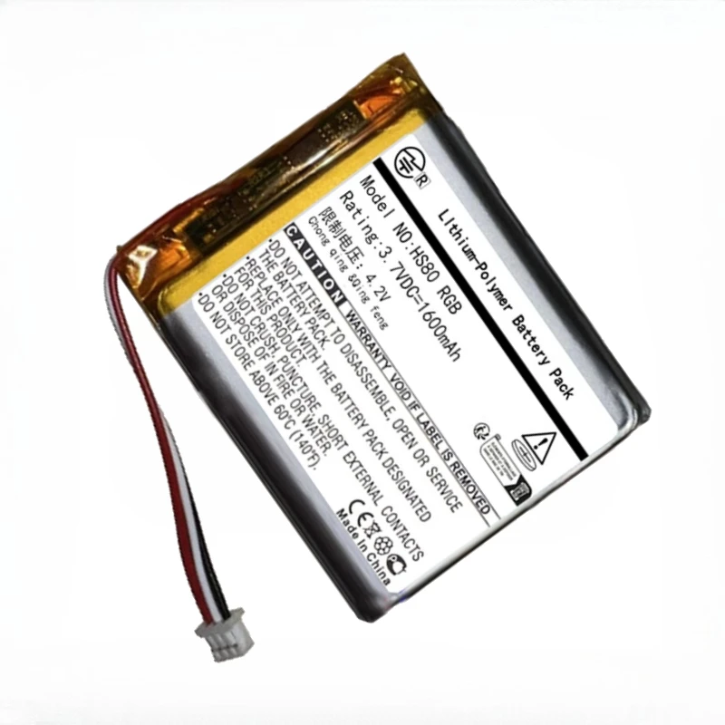 3.7V 1600mAh Rechargeable Replacement Li‑ion Battery For Corsair HS80 RGB HS80 Max Wireless Headphone Repair Spare Battery