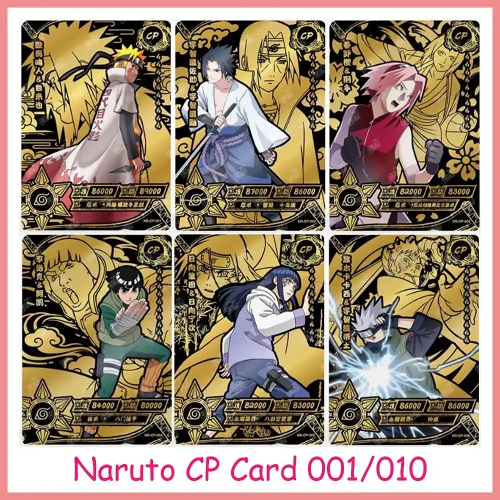 

KAYOU Naruto Card Black Gold CP Card Uzumaki Naruto Uchiha Obito Orochimaru Haruno Sakura Collection Card