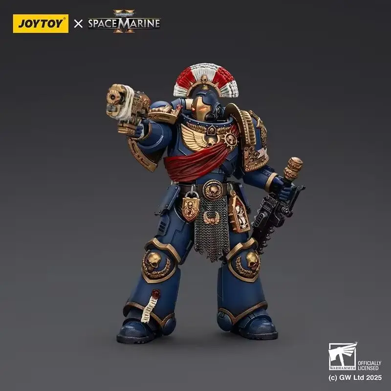 

JOYTOY Warhammer 40K Ultramarines Relic Secundus Armour With Artificer Bolt Rifle Pistol Chainsword Action Figure Doll Model