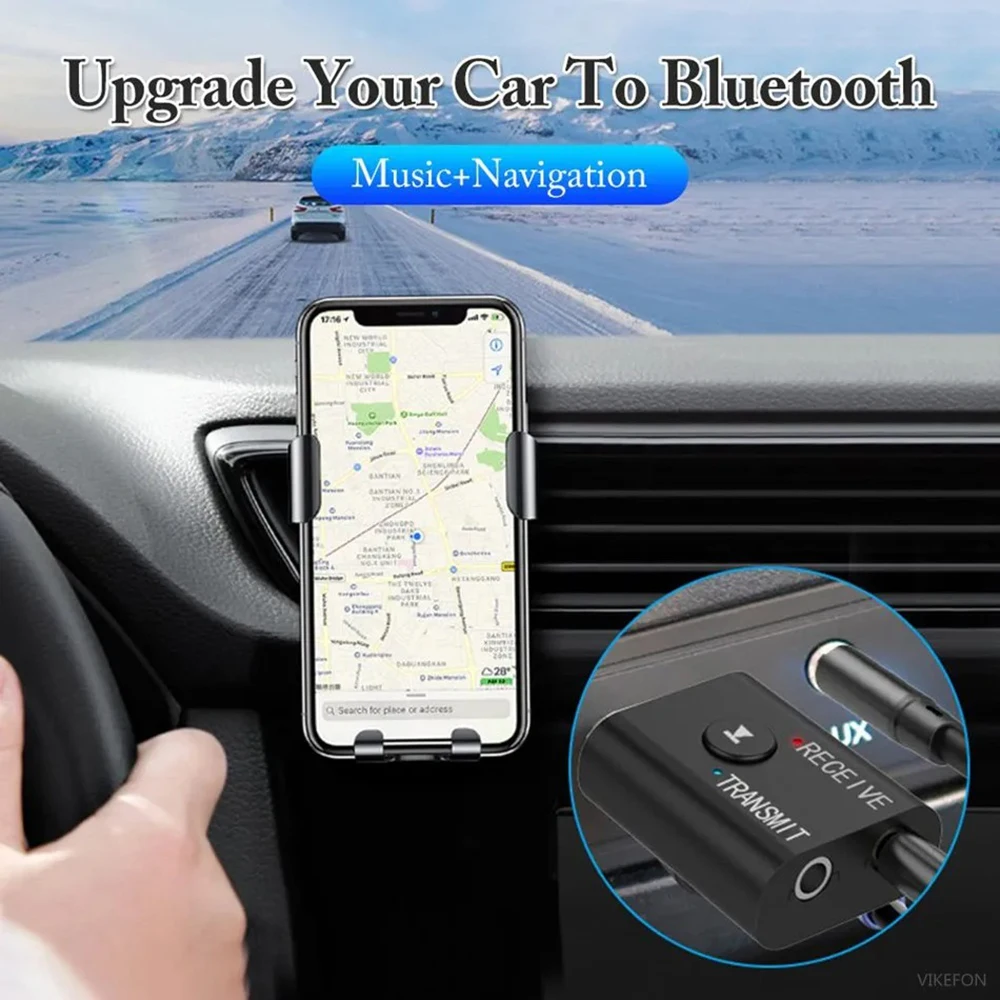 Bluetooth 5.0 Audio Transmitter Receiver 3.5mm AUX Jack RCA USB Dongle Stereo Wireless Adapter for TV Car Kit Speaker Headphone