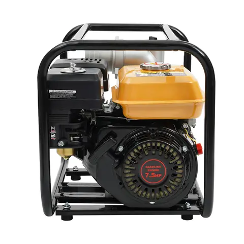 4-Stroke Fuel-Powered Farm Irrigation Pump, 4L Fuel Tank Engine Pump, Agricultural Transfer Machine for Water Drainage, Garden Watering