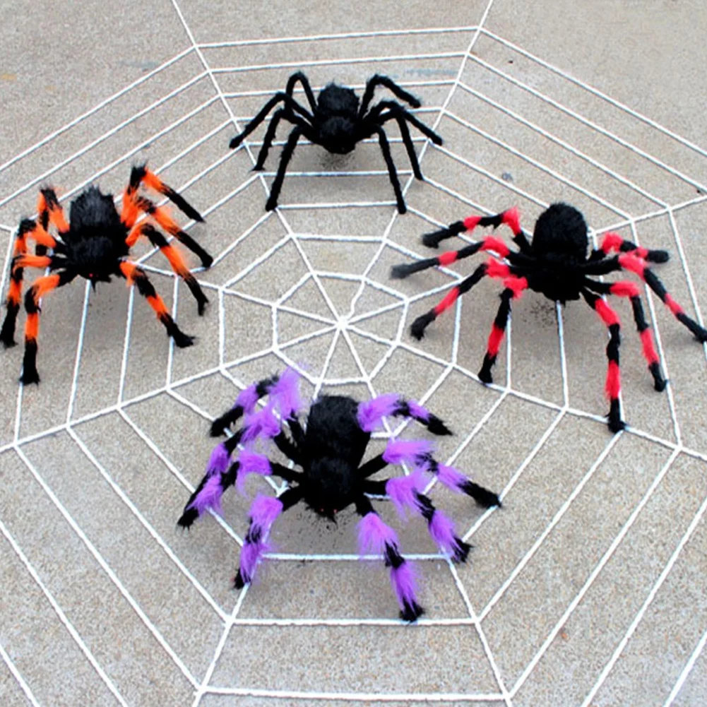 Halloween Spider Web Giant Spider Web Decoration Black White Giant Stretchy Cobweb Party Bar Haunted House Home Decoration