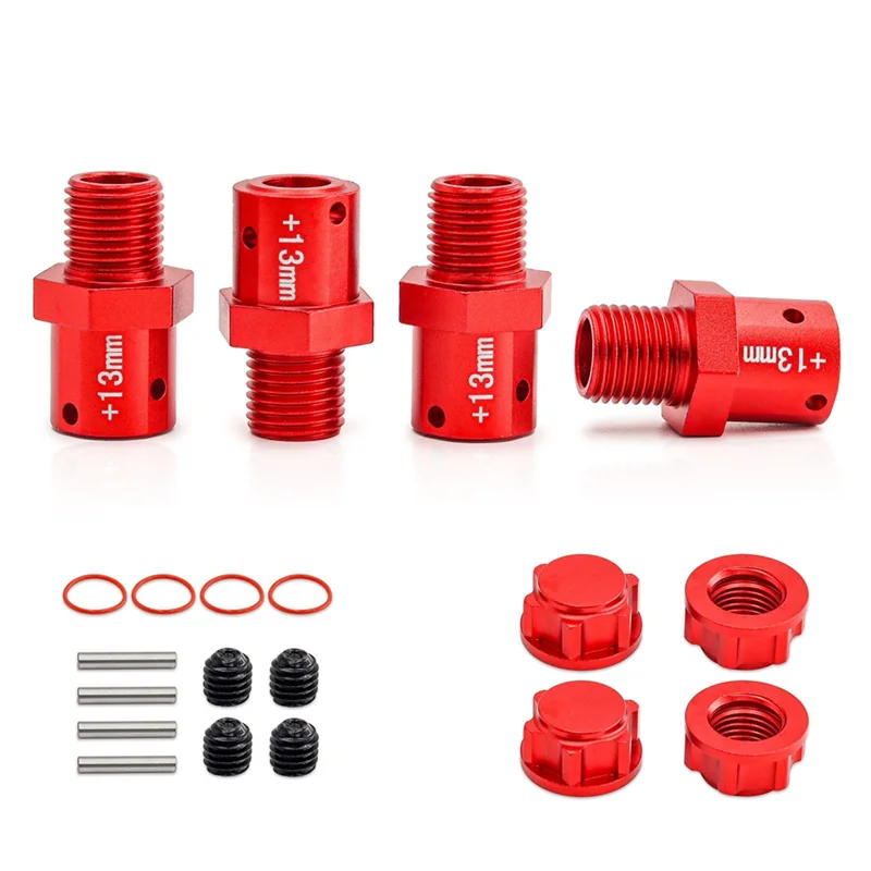 Kit de conector de atualização de carro VO-RC 13mm para arrma1/8 kraton typhon1/7 bigrock rc acessórios de atualização de carro vermelho