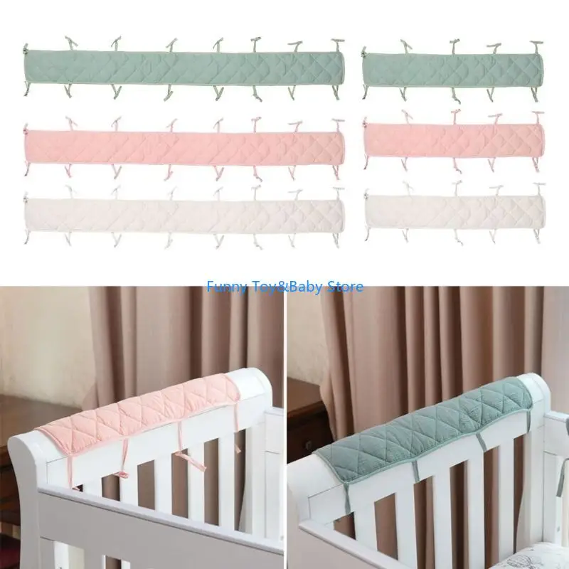 

Crib Bumper Baby Cot Bumper Wrap Around for Protection Safe Teething Guard Wrap Baby Proofing and Corner Guard C90B