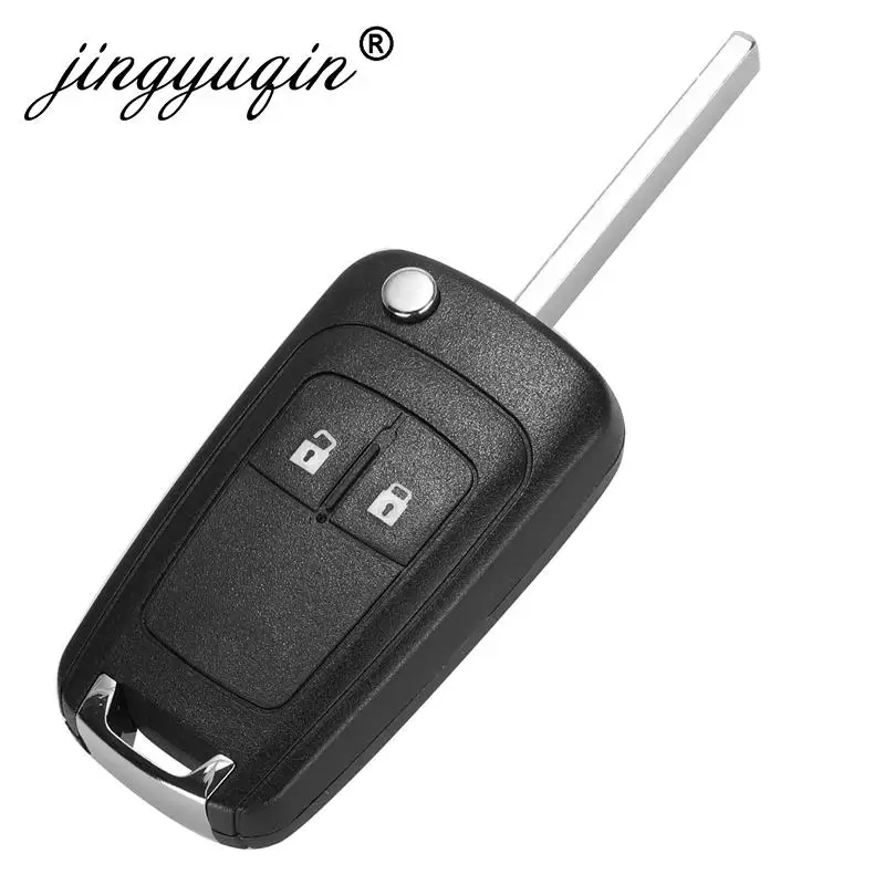 jingyuqin 2/3/4/5 Buttons Car Remote Key DIY for OPEL/VAUXHALL Astra J Corsa E Insignia Zafira C 2009-2016 315 / 433MHz PCF7937E