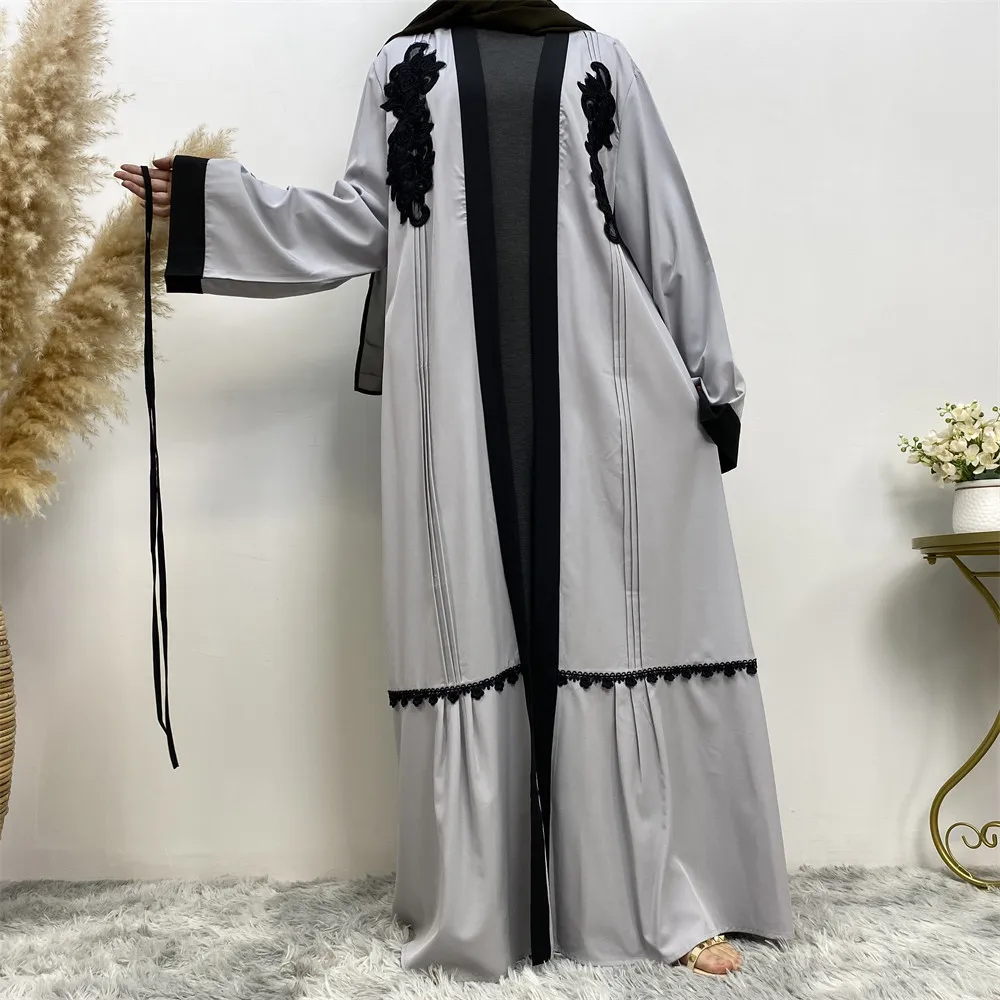 

Women Muslim Open Abaya Kimono Cardigan Dress Turkey Arab Kaftan Dubai Ramadan Robe Kaftan Caftan Femme Kebaya Islam Jalabiya