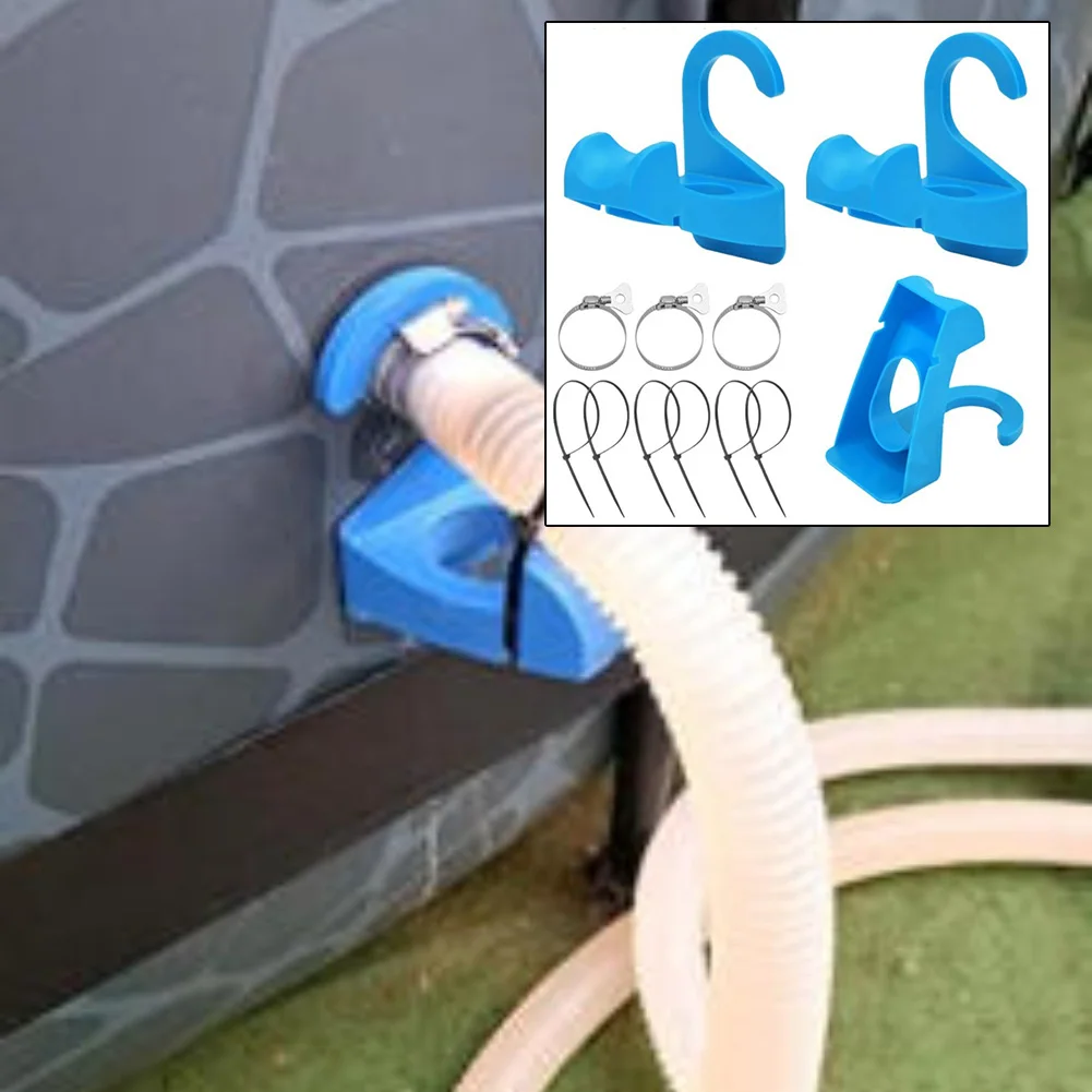 1 Set Pool Pipe Holders Secure Your Pool Adjustable Plunger Valve Brackets For Intex Swimming Pool Accessories