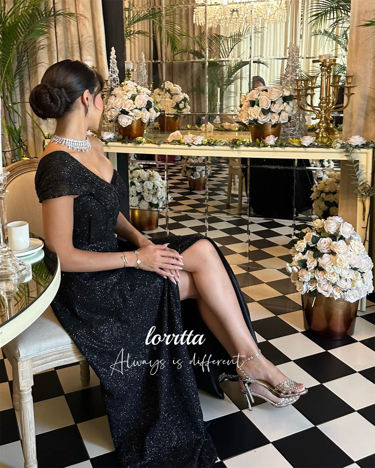 Lorrtta maßge schneiderte Party kleider für besondere Anlässe Luxus Frau Abendkleid Zeremonie neu in Kleidern Abendkleid Frau