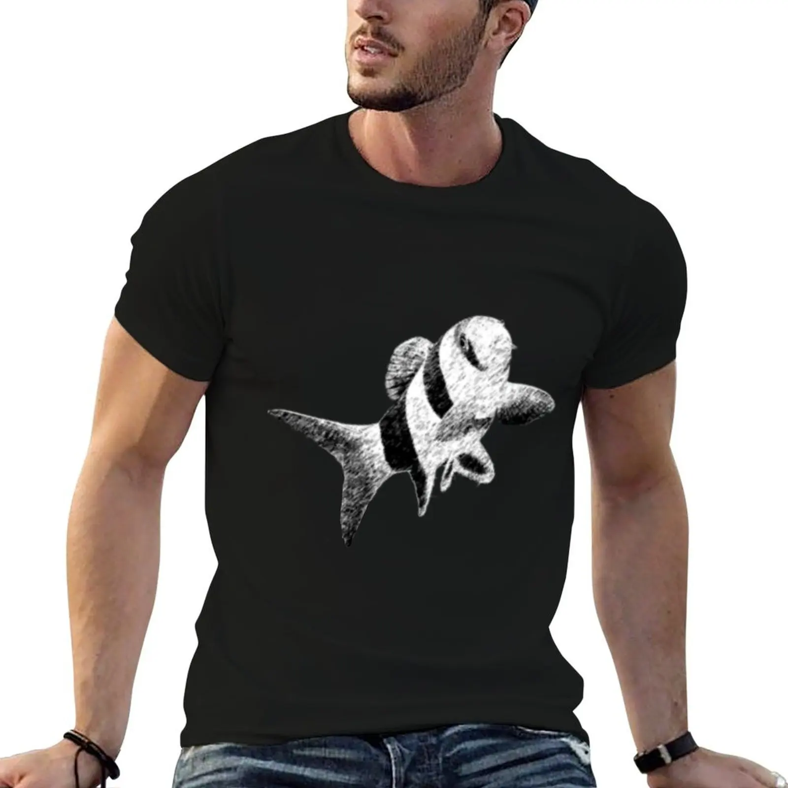 

Clown Loach Sketch T-Shirt tees shirts graphic cheap stuff plus size clothes mens designer clothes