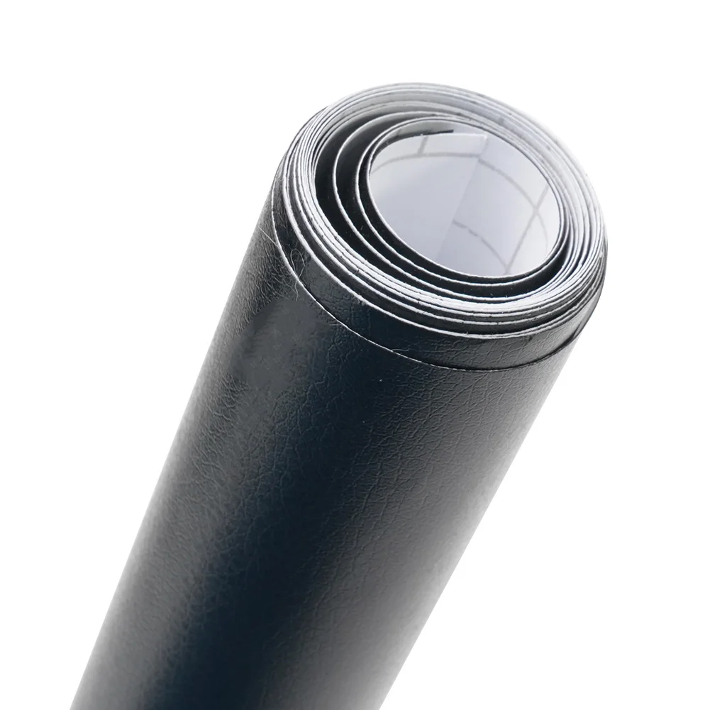 

1pc Leather Texture Car Vinyl Wrap Sticker Interior Decal Film Black Center Console Window Air Conditioning Outlet Panel Sticker