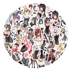 10/25/50pcs Bunny Girl Anime Stickers Cartoon DIY Creative Beauty Stickers Waterproof Graffiti Stickers