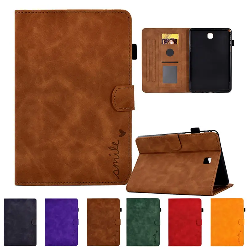 Capa de Tablet de couro PU com suporte, capa para Samsung Galaxy Tab 8.0 2015, SM-T350, T350, T355Y, T355, P350, P355