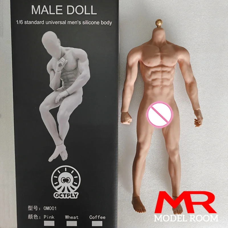 

OCTPLY OM001 масштаб 1/6 мужская пшеничная кожа бесшовное тело 12 дюймов солдат реалистичная фигурка мышц супер гибкая кукла
