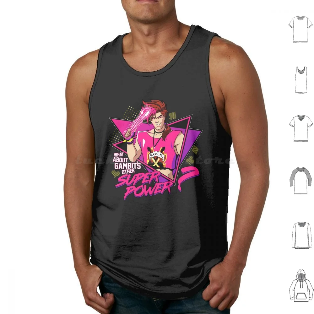 Crop Top con mutantes de los 90, camiseta sin mangas de Mutant, dibujos animados de cómics, Camiseta corta de manga corta, chaleco de X Men, 97 gambit Cajun Remy