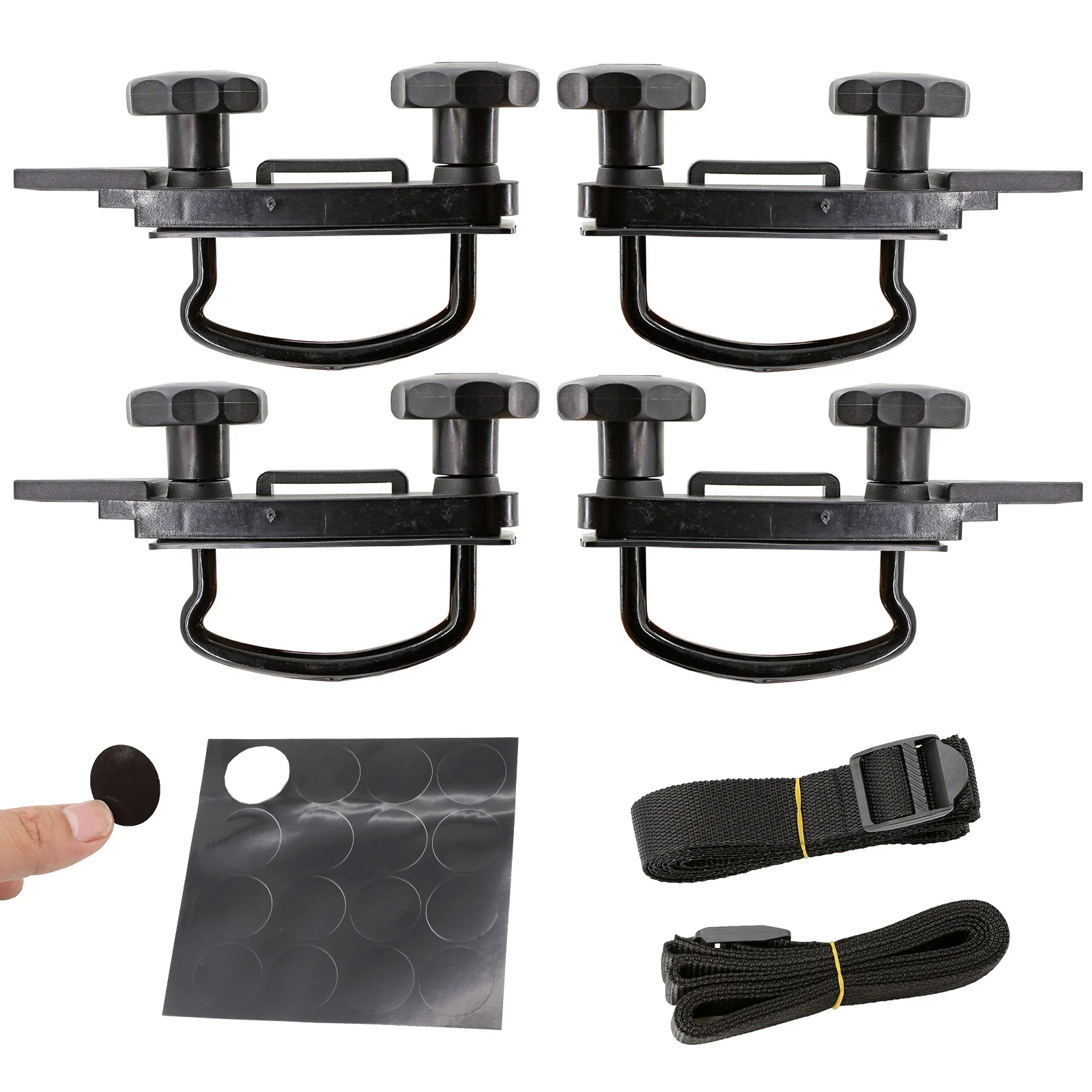 4pcs metal Car U-Bolts Clamps Universal Roof Box Car Van Mounting Fitting Kit Van U-Bolts Clamps Luggage Accessories