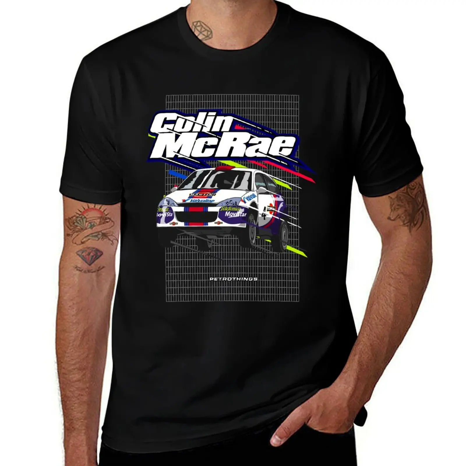 Colin McRae Epic Jump T-Shirt Man t-shirt blacks funny meme t-shirts mens t shirts