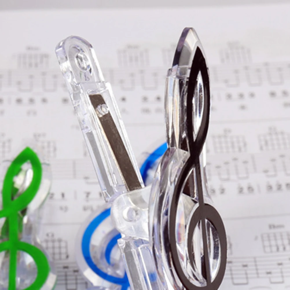 

10 Pcs Piano Score Clip Stand Holder Players Colorful Notes Folder