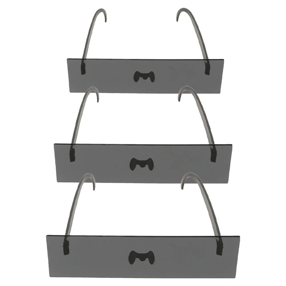 

3 Pcs Straight Plate Sun Eyes Party Sunglass Festival Glasses Fashionable Sunglasses Novelty Unisex Black Bar Miss