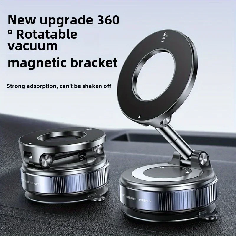 

Black Grey Universal Magnetic Phone Holder Car Bracket 360 Degree Rotatable Bracket Foldable Design Auto Interior Accessories