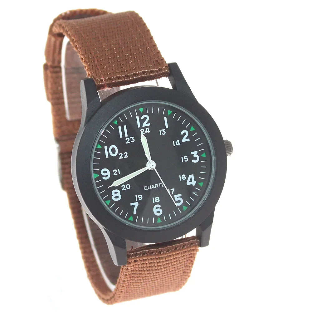 Montre à quartz sabre pour hommes et enfants, montre-bracelet électronique en toile pour étudiants, garçons et filles, mode cool, nouveau