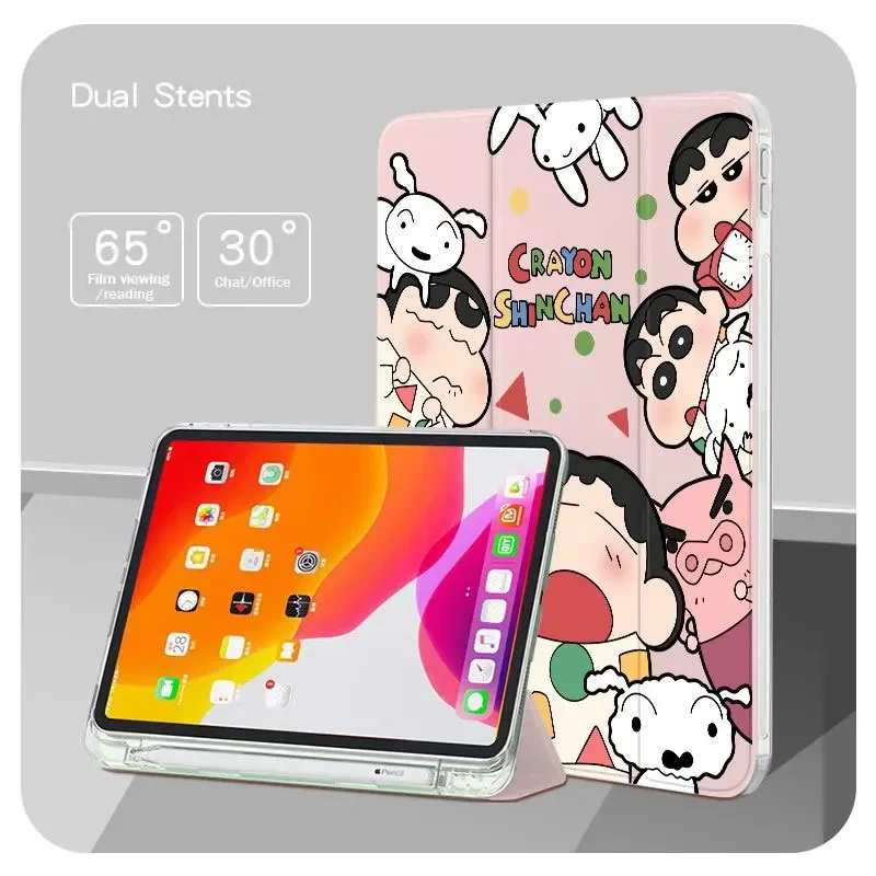 Anime Crayon Shin-chans Cover for iPad Air 1 2 3 10.5 Case 6th 7th 8th 9th 10th Gen iPad 10.9 2022 Pro 11 2020 9.7 Mini5 4 Case