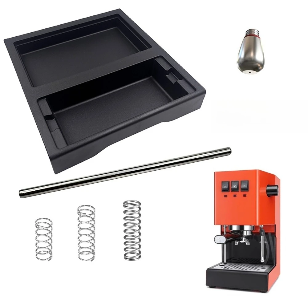 Upgrade Low Profile Thin Drip Tray Compatible with Gaggia Classic Pro 6 Bar 9 Bar 12 Bar OPV Spring Modification Kit