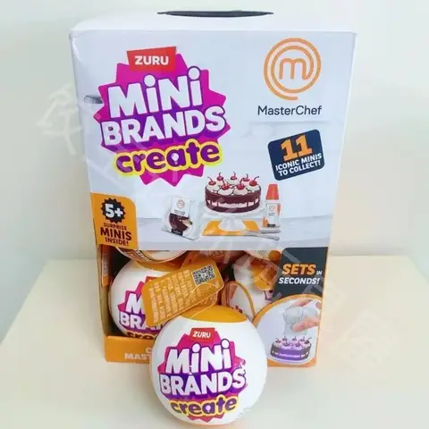 Mini Brands Capsule Toys Surprise Ball Mini Create Masterchef Blind Box Mini Figure Accessories Collectible Toys Kids Gifts