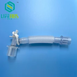 Sterile Anesthesia Breathing Circuit Thread Extension Tube Retractable Suction Tube Multifunctional L-shaped Rotary Joint