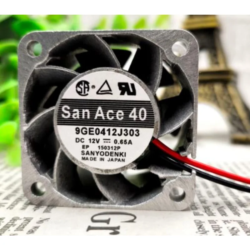 

New Cooler Fan for Sanyo 9GE0412J303 4028 DC 12V 0.65A High Temperature Resistant Aluminum Frame Large Air Volume Fan