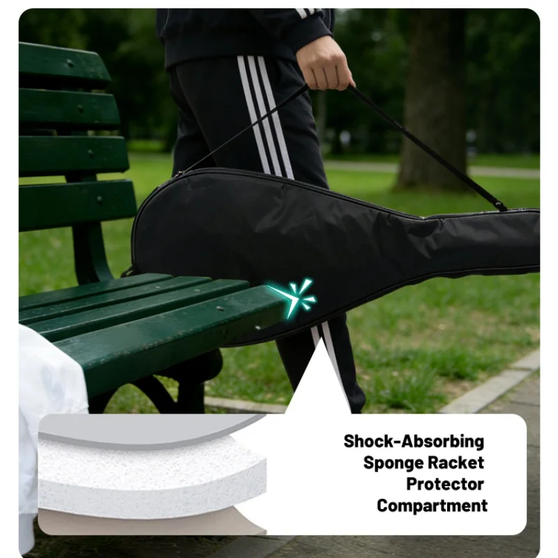 Tennis Racket Cover Portable Single Pack Tennis Racket Protective Cover Waterproof Shoulder Bag Durable For Men Women