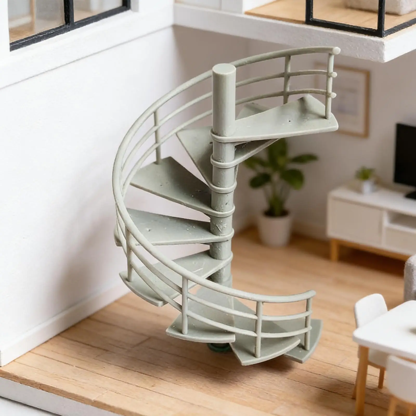 

Миниатюрная модель лестницы 1/64, подставка для демонстрации, чердачная лестница, миниатюрные ступеньки для микроландшафта, домашний декор