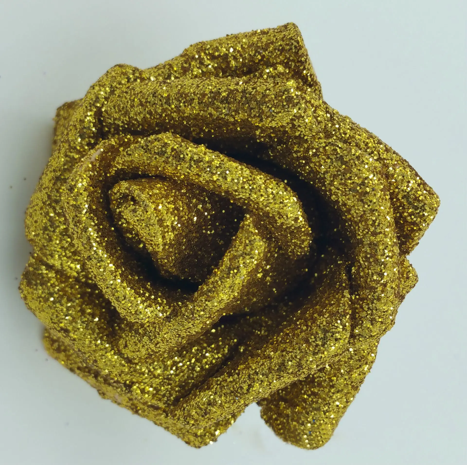 

10pcs Bride Bouquet with Glitter Powder Wedding Party Decor Foam Roses Artificial Roses Artificial Flowers Decoration