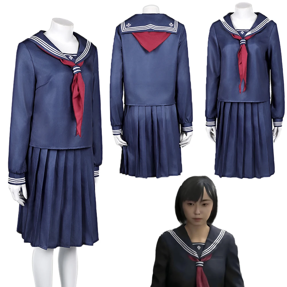 

Fantasia Silent For Hill F Chiko Fukuwaka Cosplay JK School Uniform Anime Game Disfraz Costume Women Halloween Carnival Clothes
